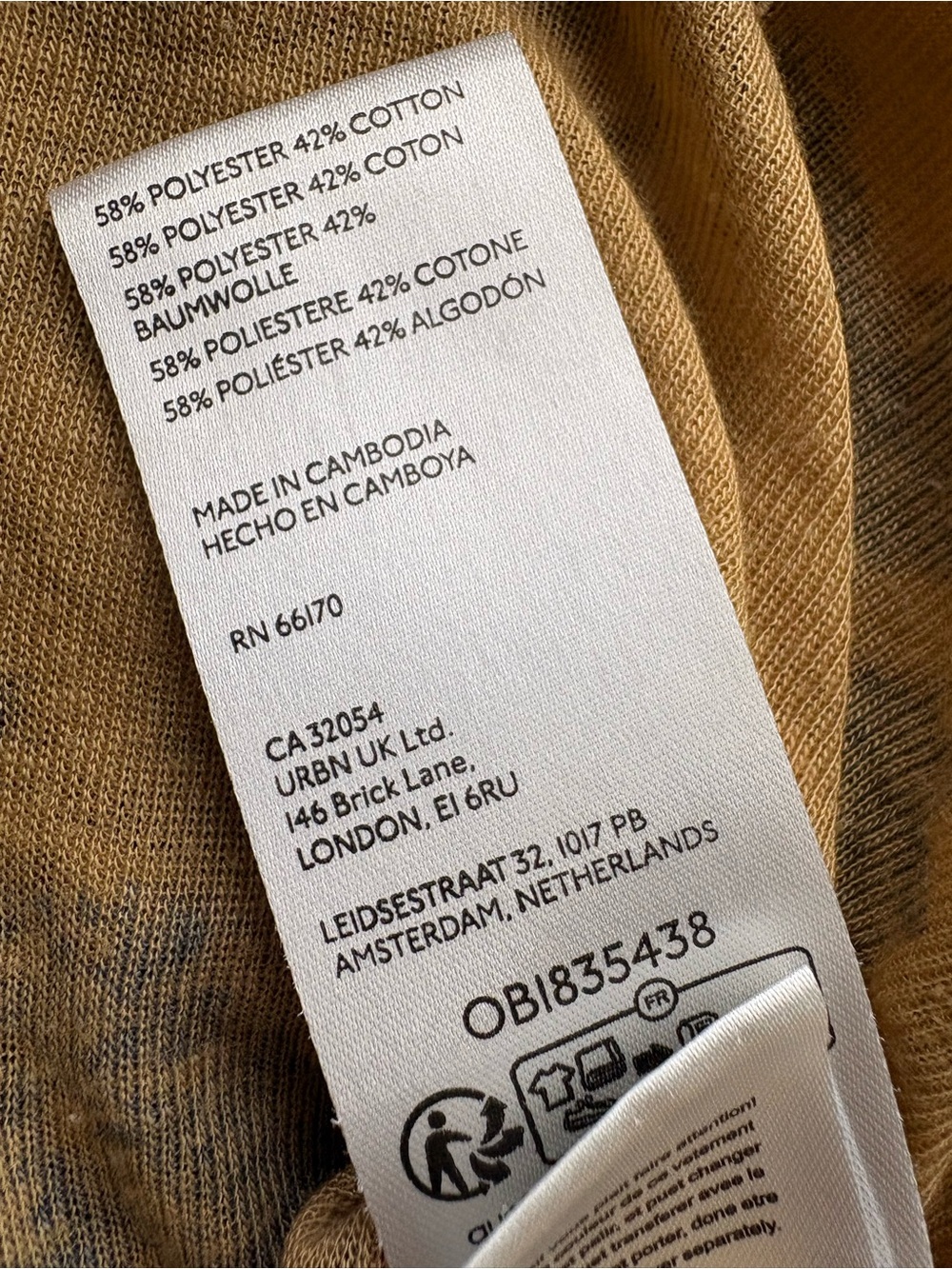 We The Free Printed Floral Boheme Tee in Tan• medium - Picture 4 of 11